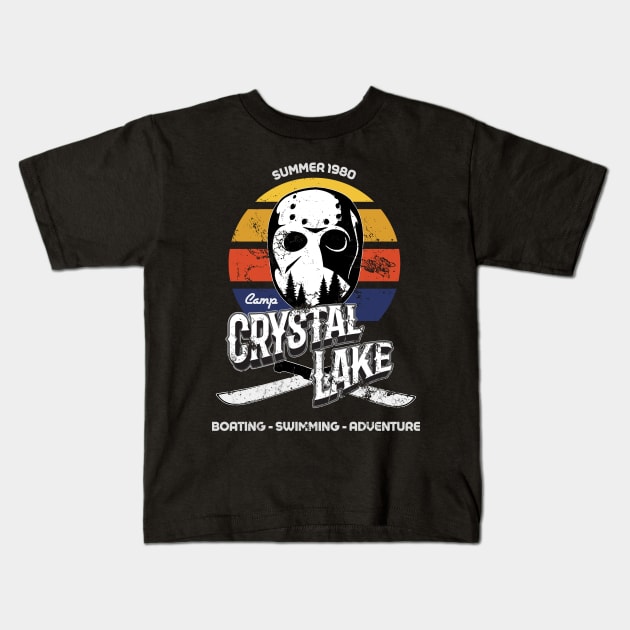 Camp Crystal Lake Kids T-Shirt by NineBlack